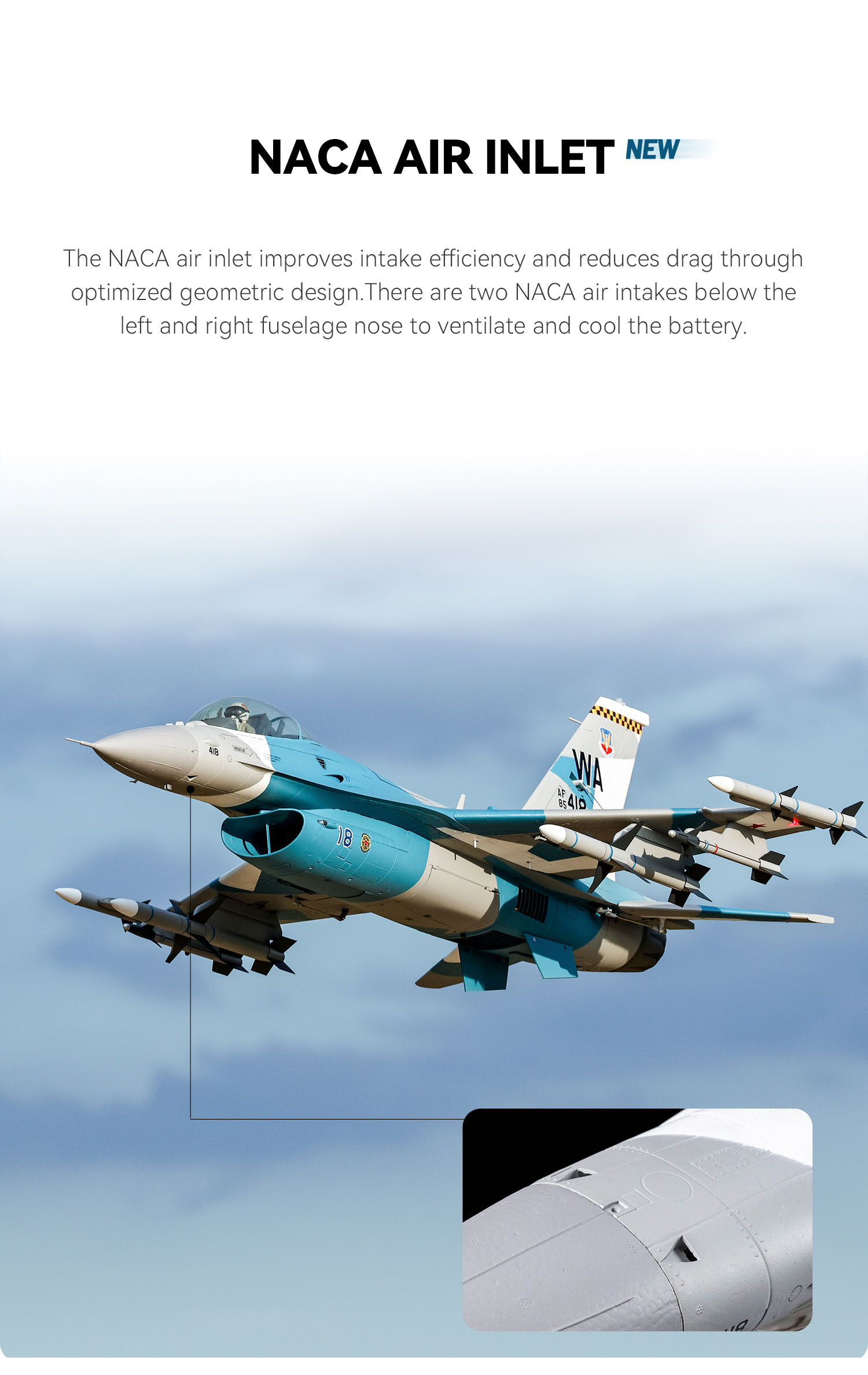 Freewing F-16 90mm 6S Jet PNP V2 High Performance (Aggressors Camo) - Image 11