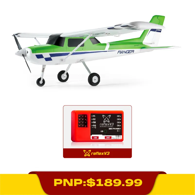 FMS Ranger 1220MM w/Reflex V3 Trainer Plane Yellow PNP - Image 4
