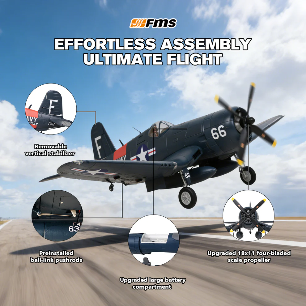 FMS F4U CORSAIR 1700MM v3 6S PNP - Image 13