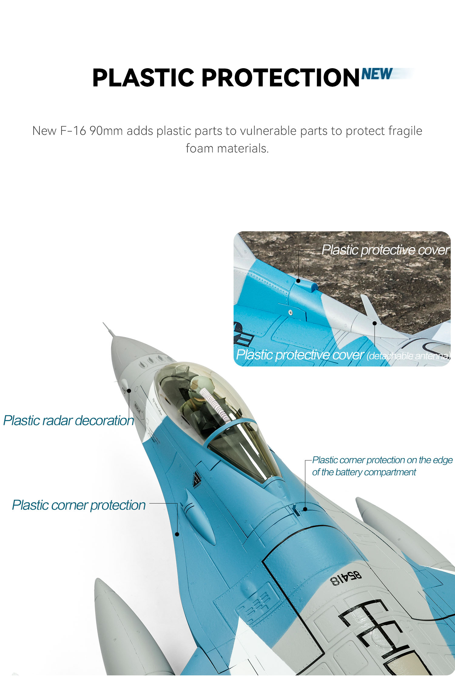 Freewing F-16 90mm 6S Jet PNP V2 High Performance (Aggressors Camo) - Image 22