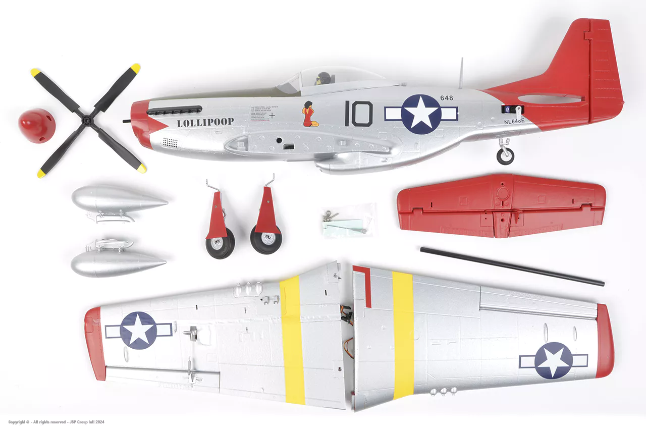 Arrows P-51D Mustang 850MM dengan Vector Gyro PNP - Image 15