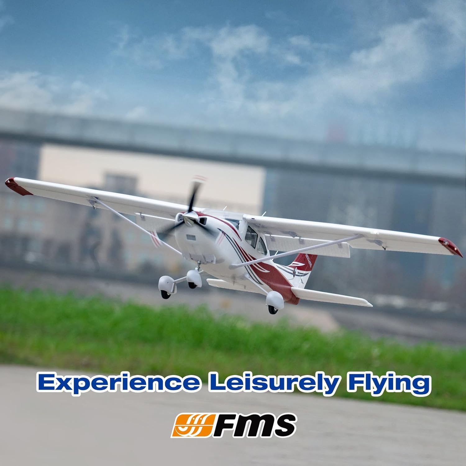 FMS Cessna 182 1500MM PNP RED Officially licensed - Image 5