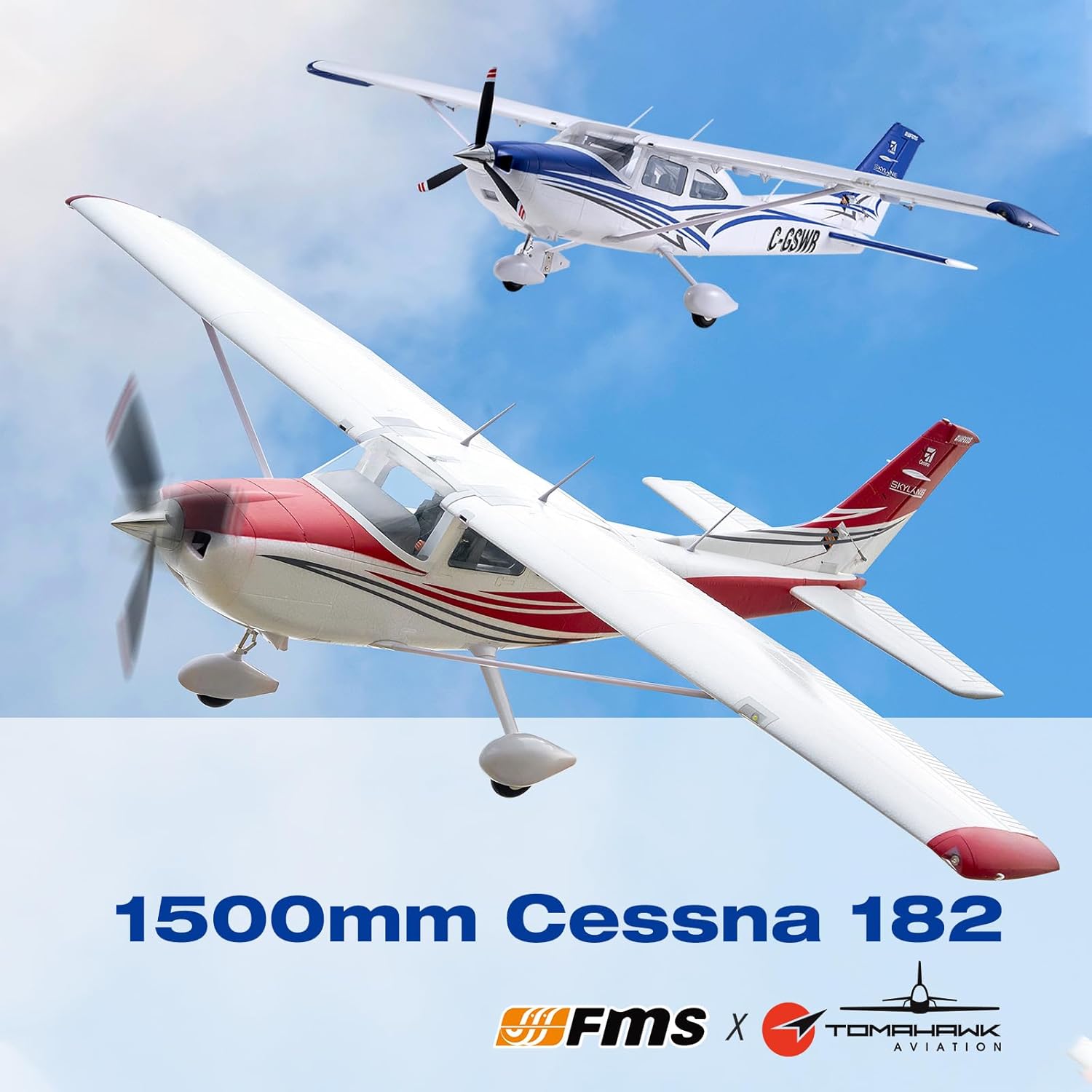 FMS Cessna 182 1500MM PNP RED Officially licensed - Image 10