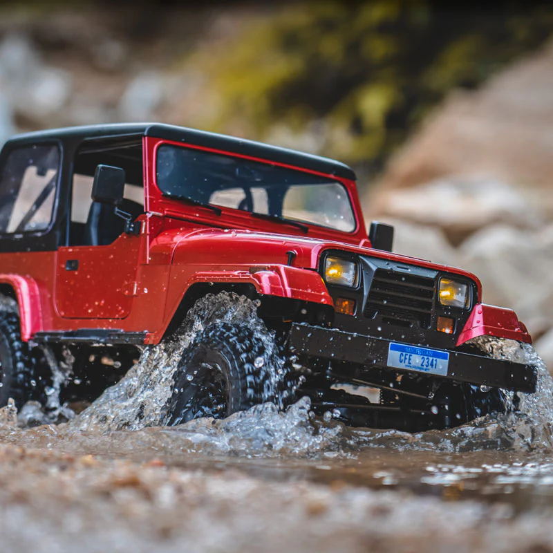 FMS Mashigan V2 Scaler 1/10 (aka Wrangler) Crawler RTS – Red - Image 10