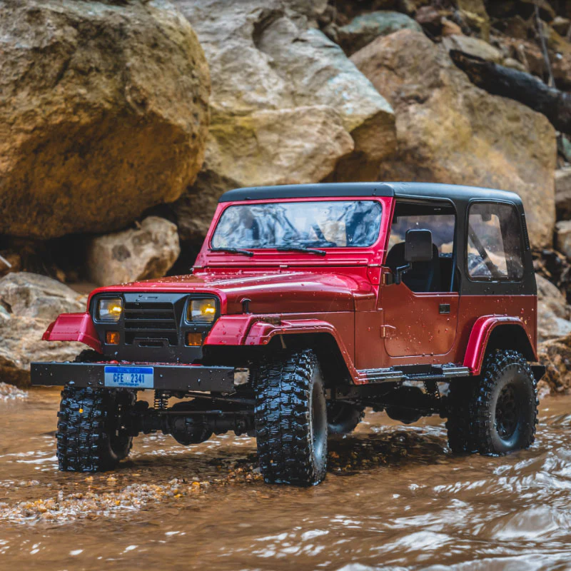 FMS Mashigan V2 Scaler 1/10 (aka Wrangler) Crawler RTS – Red