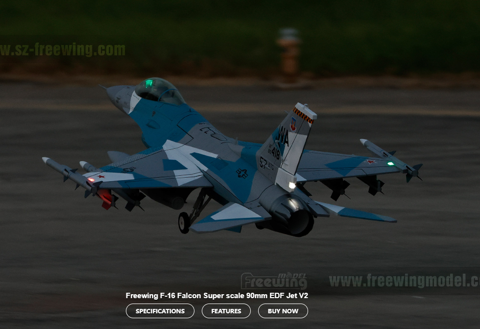 Freewing F-16 90mm 6S Jet PNP V2 High Performance (Aggressors Camo) - Image 8