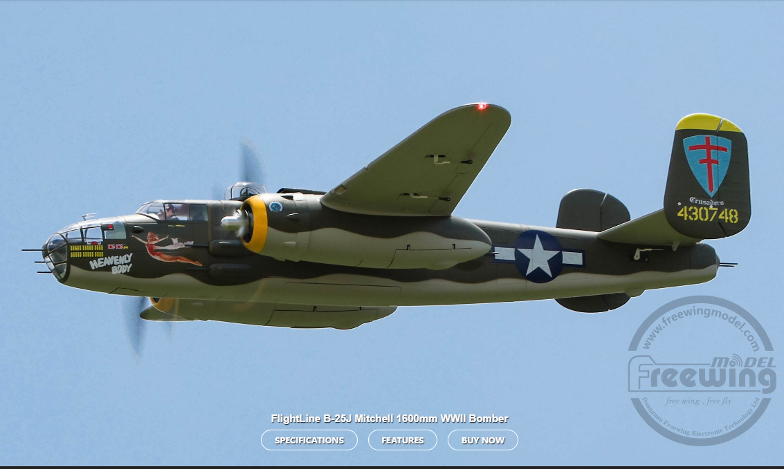Freewing Flightline B-25J Michell Bomber 1600mm PNP - Image 15