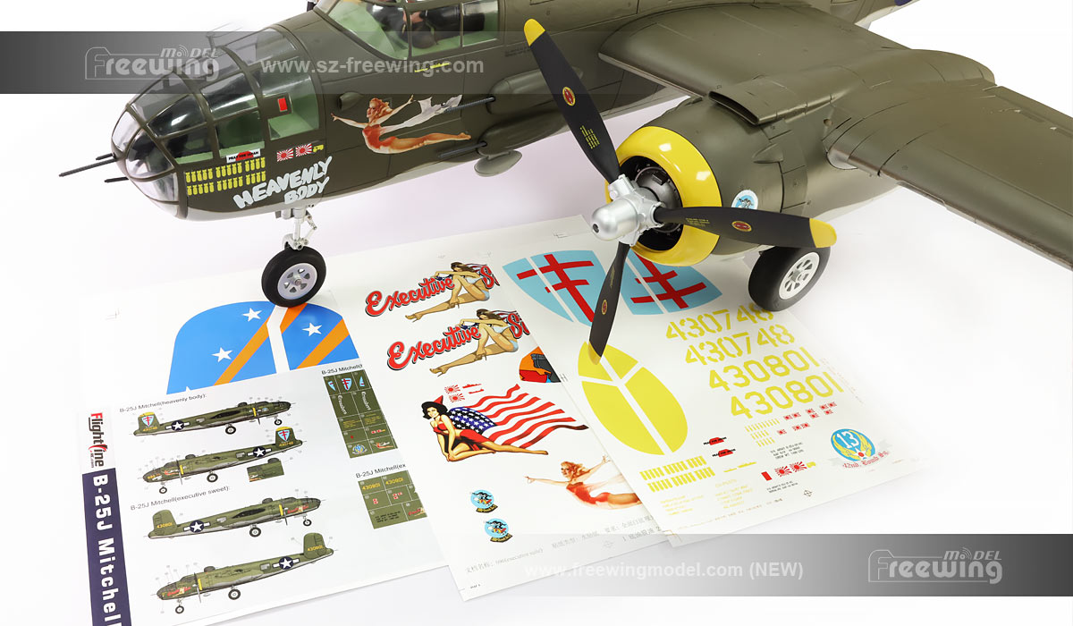 Freewing Flightline B-25J Michell Bomber 1600mm PNP - Image 17