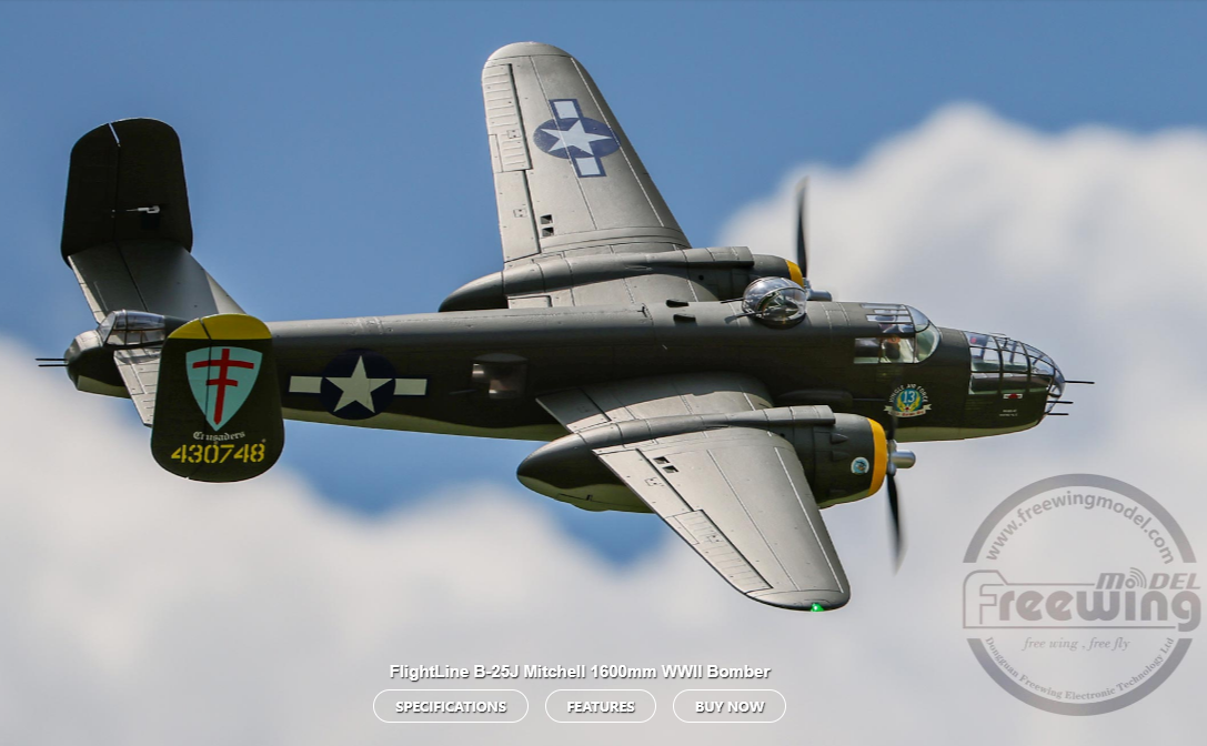 Freewing Flightline B-25J Michell Bomber 1600mm PNP - Image 11