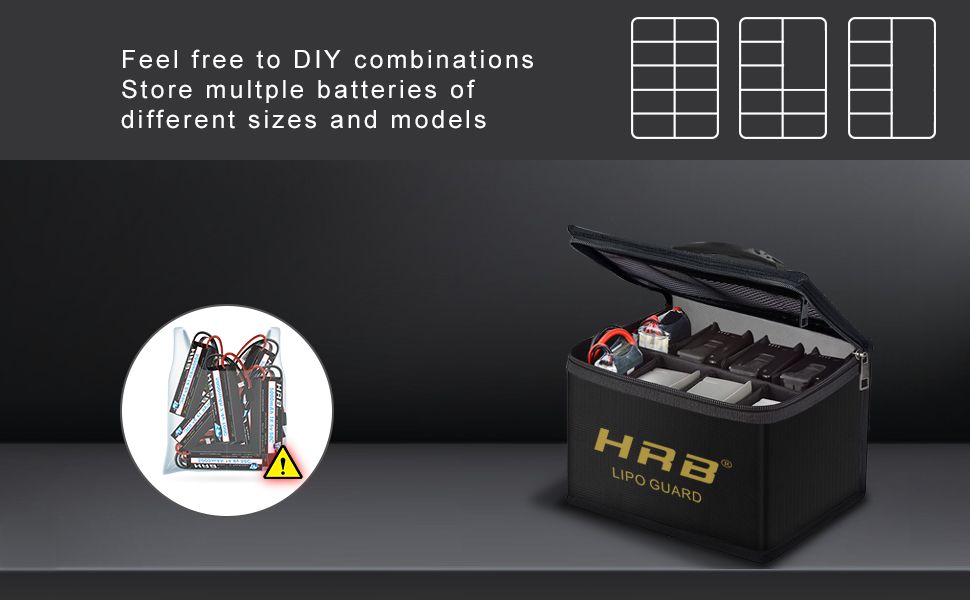 HRB Lipo Battery Bag safe Guard Big